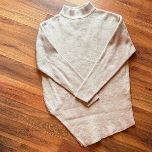 Elegant Beige Turtleneck Sweater